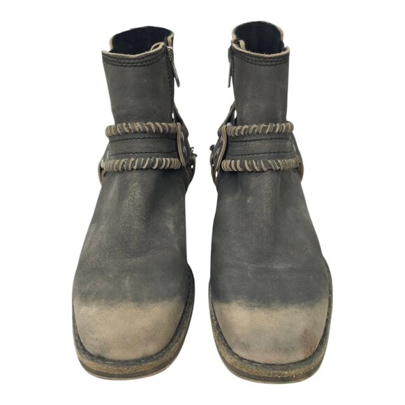 Free People Stony Desert Ankle Boot Womens 6.5 Harness Leather Western Booties - Picture 9 of 16